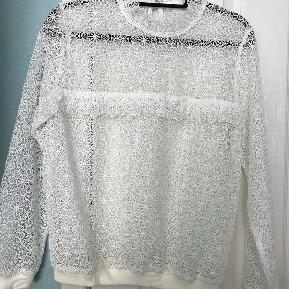 ANINE BING LACE SWEATSHIRT